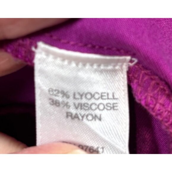 J. Jill Womens Top L Purple Magenta‎ Popover Tunic  High Low - Picture 3 of 4